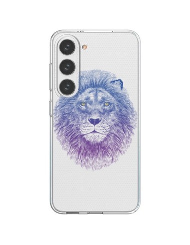 Cover Samsung Galaxy S23 5G Leone Animale Trasparente - Rachel Caldwell