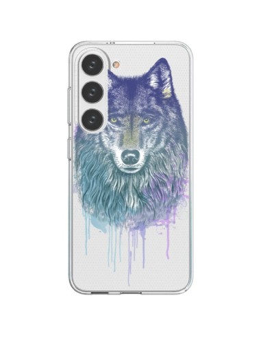 Coque Samsung Galaxy S23 5G Loup Wolf Animal Transparente - Rachel Caldwell
