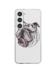 Cover Samsung Galaxy S23 5G Cane Bulldog Trasparente -...