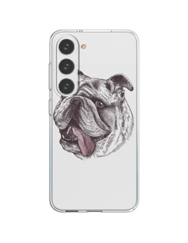 Coque Samsung Galaxy S23 5G Chien Bulldog Dog Transparente - Rachel Caldwell