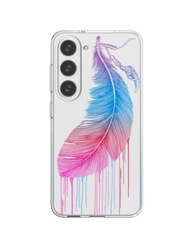 Samsung Galaxy S23 5G Case Plume Rainbow Clear - Rachel Caldwell