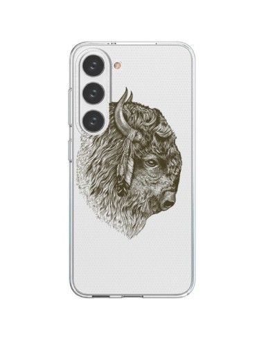 Coque Samsung Galaxy S23 5G Buffalo Bison Transparente - Rachel Caldwell