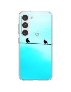 Coque Samsung Galaxy S23 5G Oiseaux Birds Amour Love - R...