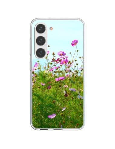 Coque Samsung Galaxy S23 5G Fleurs Roses Champ - R Delean