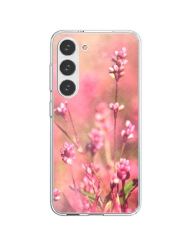 Coque Samsung Galaxy S23 5G Fleurs Bourgeons Roses - R Delean