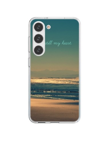 Coque Samsung Galaxy S23 5G Be still my heart Mer Sable Beach Ocean - R Delean