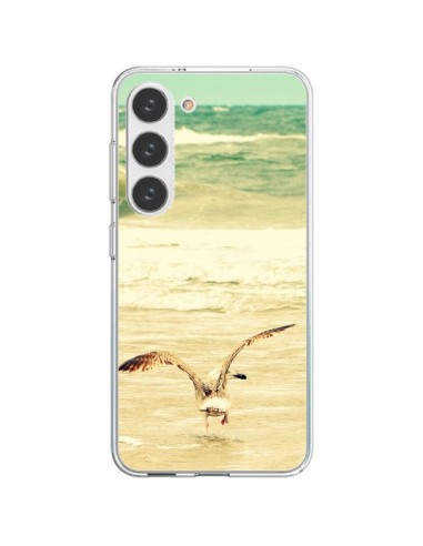Cover Samsung Galaxy S23 5G Gabbiano Mare Oceano Sabbia Spiaggia Paesaggio - R Delean