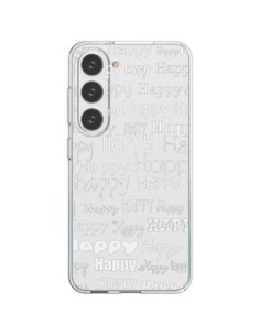 Coque Samsung Galaxy S23 5G Happy Happy Blanc...