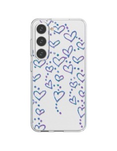 Samsung Galaxy S23 5G Case Hearts Floating Clear - Sylvia...