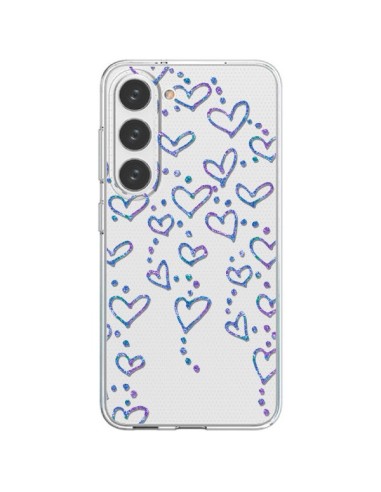 Cover Samsung Galaxy S23 5G Cuori Flottanti Trasparente - Sylvia Cook