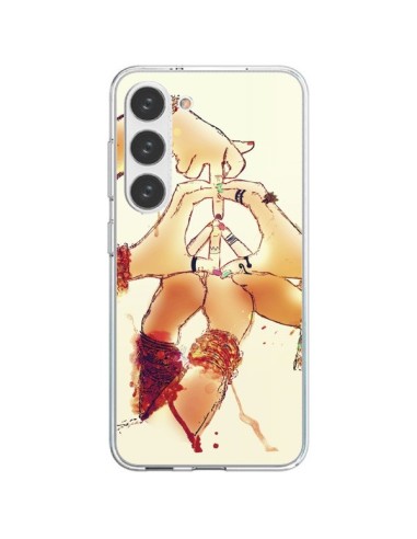 Samsung Galaxy S23 5G Case Peace and Love - Sara Eshak