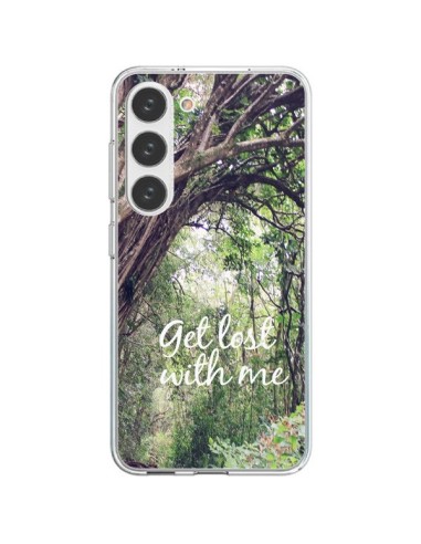 Coque Samsung Galaxy S23 5G Get lost with him Paysage Foret Palmiers - Tara Yarte