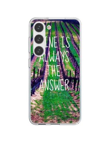 Coque Samsung Galaxy S23 5G Wine is always the answer Vin - Tara Yarte