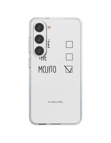 Coque Samsung Galaxy S23 5G Café, Thé et Mojito Transparente - Les Vilaines Filles