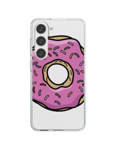 Coque Samsung Galaxy S23 5G Donuts Rose Transparente -...