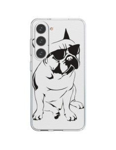 Cover Samsung Galaxy S23 5G Bulldog Cane Trasparente -...