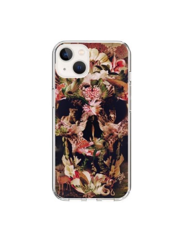 Coque iPhone 15 Jungle Skull Tête de Mort - Ali Gulec