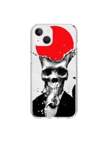 Coque iPhone 15 Splash Skull Tête de Mort - Ali Gulec