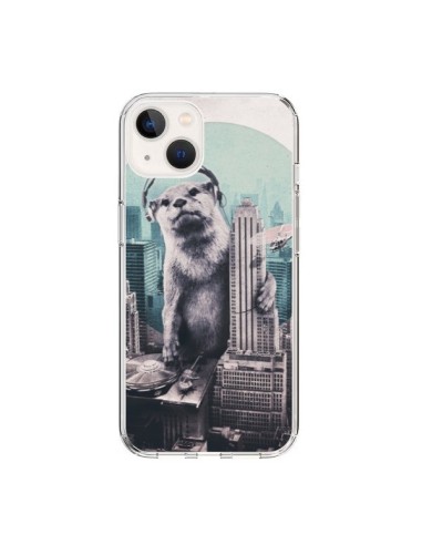 Coque iPhone 15 Loutre Dj New York - Ali Gulec