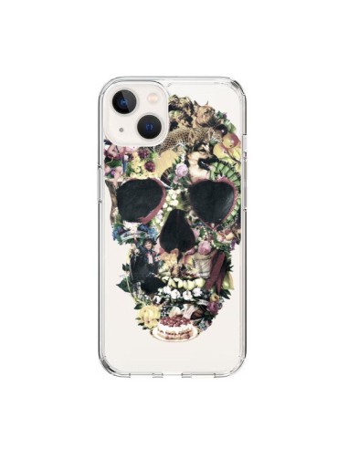 Coque iPhone 15 Skull Vintage Tête de Mort Transparente - Ali Gulec