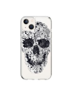Coque iPhone 15 Doodle Skull Dessin Tête de Mort...