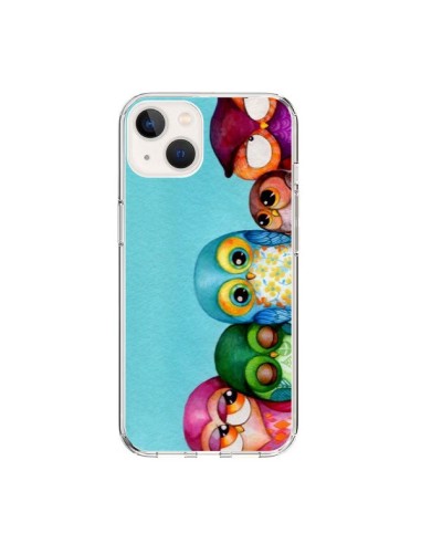 Coque iPhone 15 Famille Chouettes - Annya Kai