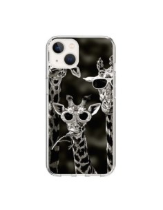 Coque iPhone 15 Girafe Swag Lunettes Familiy Giraffe -...