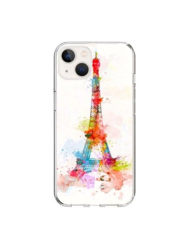Coque iPhone 15 Paris Tour Eiffel Muticolore - Asano Yamazaki