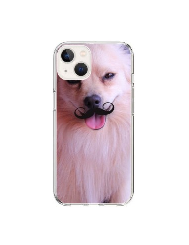 Coque iPhone 15 Clyde Chien Movember Moustache - Bertrand Carriere