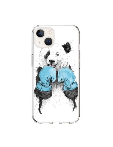 Coque iPhone 15 Winner Panda Boxeur - Balazs Solti