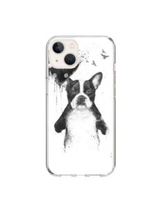 iPhone 15 Case Love Bulldog Dog My Heart Goes Boom -...