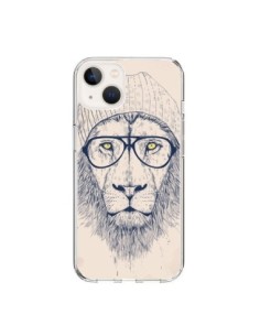 Coque iPhone 15 Cool Lion Lunettes - Balazs Solti