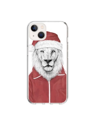 Cover iPhone 15 Babbo Natale Leone - Balazs Solti