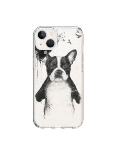 Cover iPhone 15 Amore Bulldog Cane Trasparente - Balazs...
