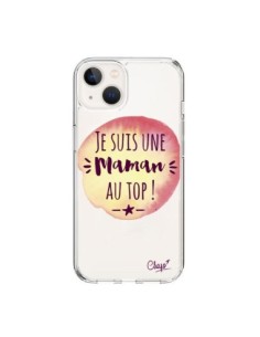 Cover iPhone 15 Sono una Mamma al Top Arancione...