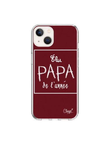 Cover iPhone 15 Eletto Papà dell'Anno Rosso Bordeaux - Chapo