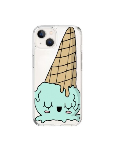 Coque iPhone 15 Ice Cream Glace Summer Ete Renverse Transparente - Claudia Ramos
