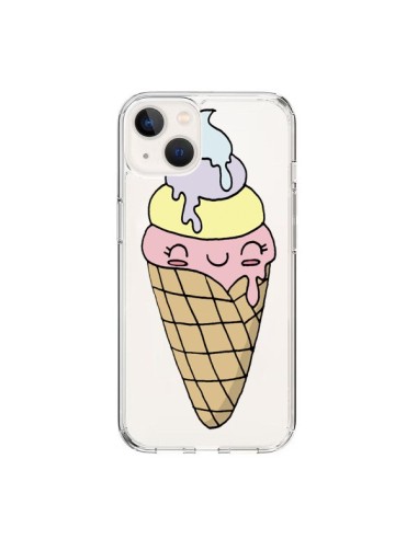 Coque iPhone 15 Ice Cream Glace Summer Ete Parfum Transparente - Claudia Ramos