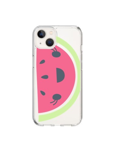 Coque iPhone 15 Pasteque Watermelon Fruit Transparente - Claudia Ramos