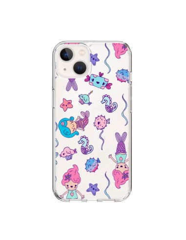 Coque iPhone 15 Mermaid Petite Sirene Ocean Transparente - Claudia Ramos