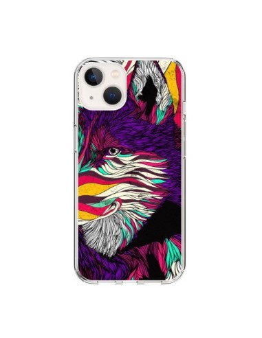 Coque iPhone 15 Color Husky Chien Loup - Danny Ivan