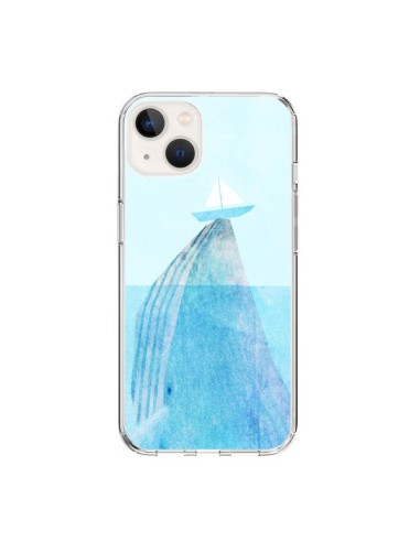 iPhone 15 Case Whale Boat Sea - Eric Fan