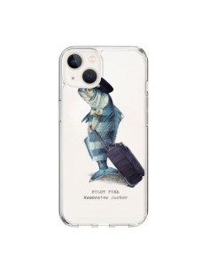 Coque iPhone 15 Pilot Fish Poisson Pilote Transparente -...