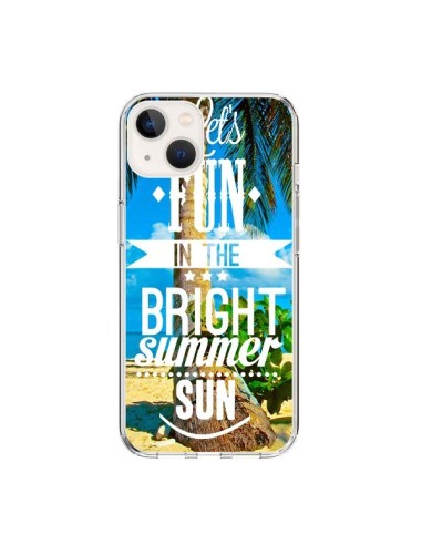 Coque iPhone 15 Fun Summer Sun _té - Eleaxart