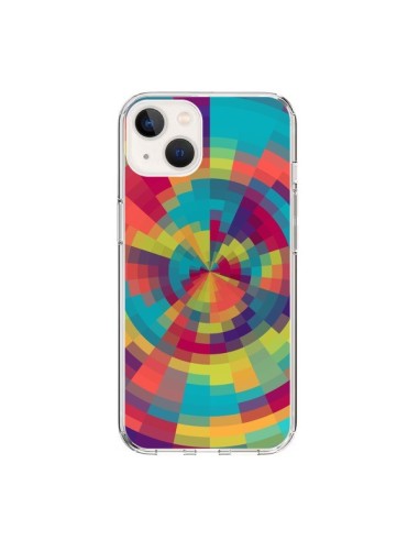 iPhone 15 Case Color Spiral Red Green - Eleaxart