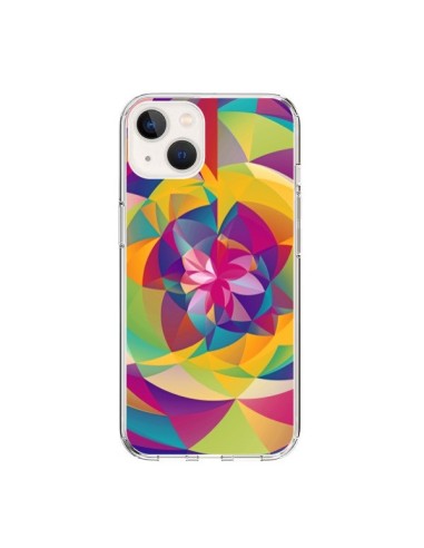 Coque iPhone 15 Acid Blossom Fleur - Eleaxart
