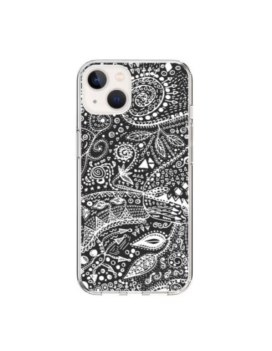 iPhone 15 Case Aztec Black and White - Eleaxart