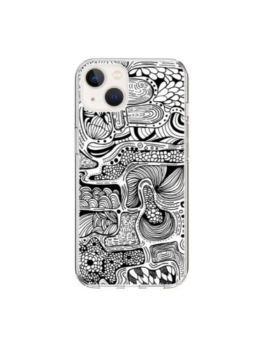 iPhone 15 Case Reflet Black and White - Eleaxart