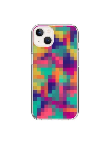 iPhone 15 Case Exotic Mosaic Pixels Aztec - Eleaxart