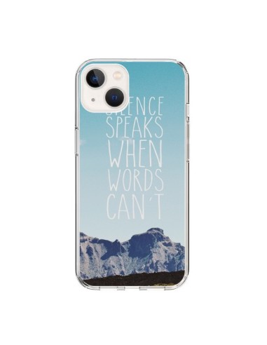 Coque iPhone 15 Silence speaks when words can't paysage - Eleaxart